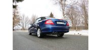 FOX final silencer one-sided Ø70mm - 2x115x85 Typ 32 - Mercedes CLK 209