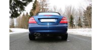 FOX final silencer one-sided Ø70mm - 2x115x85 Typ 32 - Mercedes CLK 209