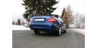 FOX final silencer one-sided Ø70mm - 2x115x85 Typ 32 - Mercedes CLK 209