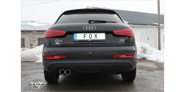 FOX final silencer - 2x80 Typ 16 - Audi Q3 quattro (Diesel)