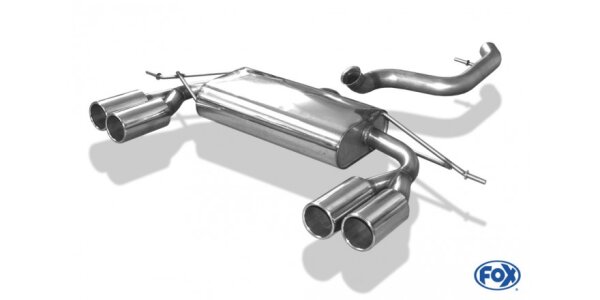 FOX Final Silencer exit 2x90 Typ 12 - VW Tiguan 5N 4-Motion