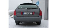 FOX Final Silencer exit 1x90 Typ 12 - Nissan Primera P12...