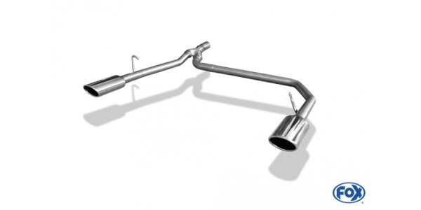 FOX tailpipe system for original Final Silencer 106x71 Typ 32 - Mercedes A-Class 168