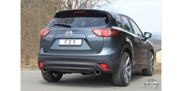 FOX final silencer across right/left - 1x100 Typ 16 right/left - Mazda CX5 KE/GH