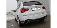 FOX Endschalldämpfer Ausgang rechts/links - 2x90 Typ 17 rechts/links - BMW X3 F25 35i/35d