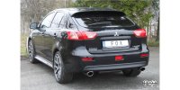 FOX Endschalldämpfer quer Ausgang rechts/links - 115x85 Typ 32 rechts/links - Mitsubishi Lancer CYO Stufenheck/Sportback Diesel