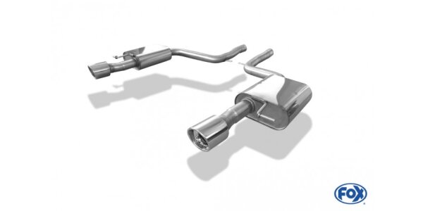FOX Endschalldämpfer Ø63,5mm 1x100 Typ 17 - Audi A6 4F quattro 4,2