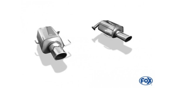 FOX final silencer right/left - 129x106 Typ 44 right/left - Subaru Outback / Legacy BP Kombi (Station Wagon)