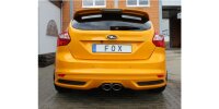 FOX Endschalldämpfer - 2x115x85 Typ 32 mittig - Ford Focus III ST Fließheck