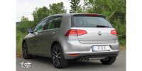 FOX Endschalldämpfer einseitig 2x80 Typ 25 - VW Golf...