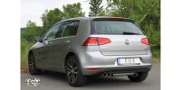 FOX Endschalldämpfer einseitig - 2x80 Typ 25 - VW Golf VII (Einzelradaufhängung)