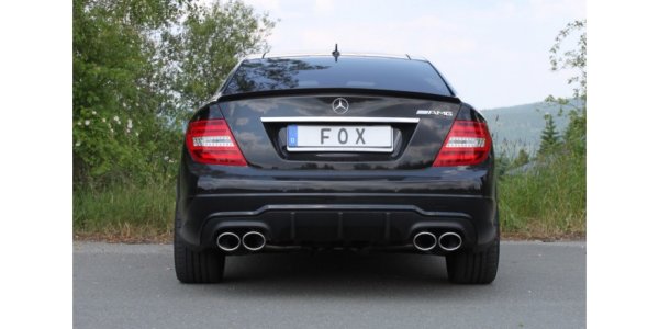 FOX Endschalldämpfer rechts/links - 2x115x85 Typ 32 rechts/links - Mercedes C-Klasse Coupe 6-Zylinder C204 AMG-Paket