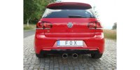 FOX Endschalldämpfer Ausgang mittig - 2x100 Typ 16 - VW Golf VI R 4-Motion