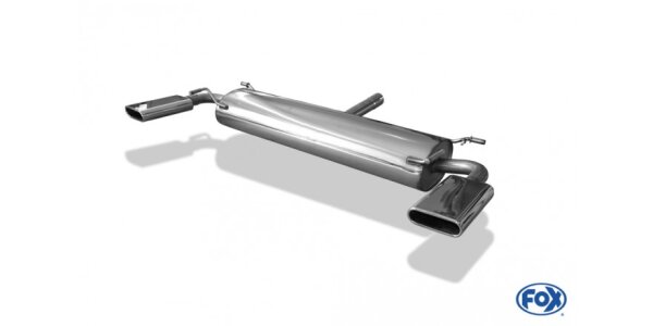 FOX Endschalldämpfer quer 130x50 Typ 52 - Subaru SVX