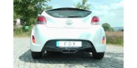 FOX Endschalldämpfer mit Ausgang in den originalen Endrohren - Hyundai Veloster