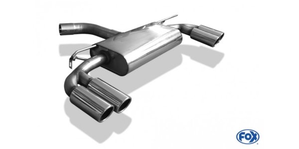 FOX Endschalldämpfer Ausgang rechts/links - 2x80 Typ 16 rechts/links - Seat Leon 5F