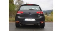 FOX final silencer GTI-Look right/left - 1x100 Typ 16 right/left - VW Golf VII (rigid rear axle)