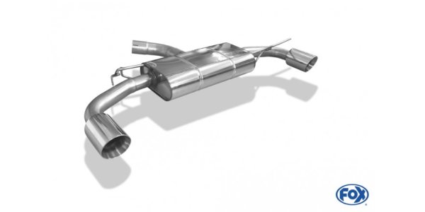 FOX Endschalldämpfer rechts/links - 1x100 Typ 25 rechts/links - VW Golf VII 2,0L GTI