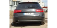 FOX Endschalldämpfer einseitig - 2x90 Typ 16 - Audi A6 4G 2,0 TDI