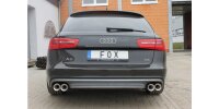 FOX Endschalldämpfer zweiflutig 2x90 Typ 13 - Audi A6 4G 2,0 TDI