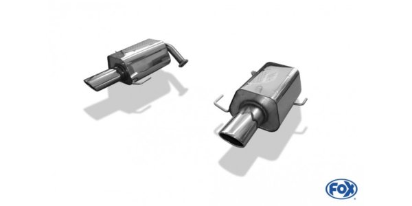 FOX Endschalldämpfer rechts/links - 115x85 Typ 44 rechts/links - Subaru Outback / Legacy BL Limousine