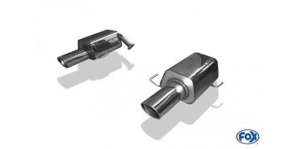 FOX Endschalldämpfer rechts/links - 129x106 Typ 44 rechts/links - Subaru Outback / Legacy BL Limousine