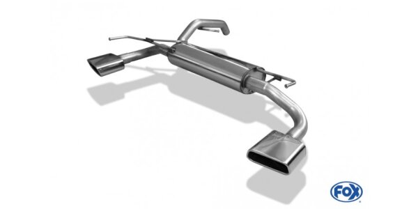 FOX Endschalldämpfer quer 145x65 Typ 59 - Opel Adam