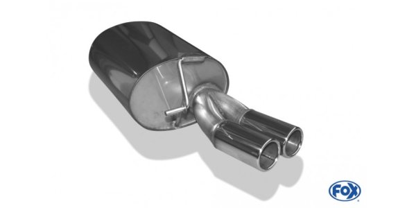 FOX final silencer - 2x76 Typ 12 - VW Bora 1J (Variant) 4-Motion