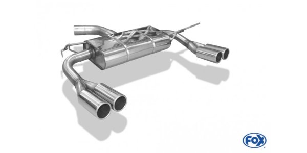 FOX final silencer exit right/left - 2x76 Typ 12 right/left - VW Touran Cross GTD