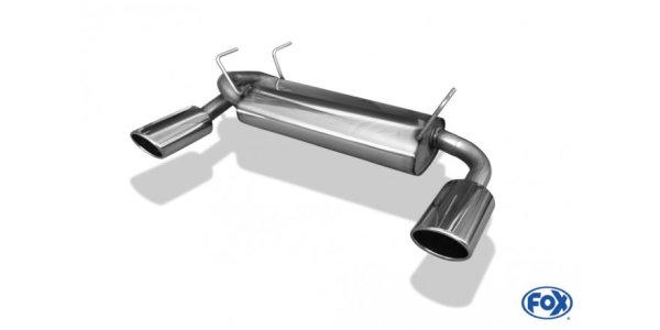 FOX final silencer across exit right/left - 115x85 Typ 32 right/left - Nissan Juke F15 (AWD)