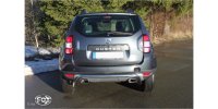 FOX Endschalldämpfer quer Ausgang rechts/links - 145x65 Typ 59 rechts/links - Dacia Duster 4x4 Facelift