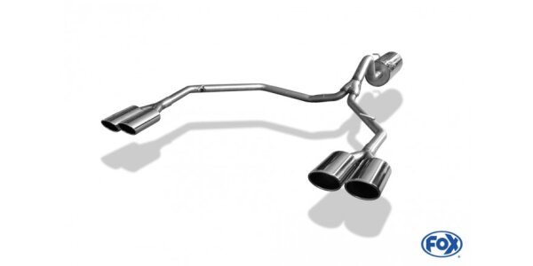 FOX Final Silencer exit 2x115x85 Typ 32 - VW Amarok 4x4
