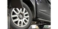 FOX Endschalldämpfer Sidepipe, Ausgang rechts und links am Fahrzeug - 2x90 Typ 16 rechts/links - Nissan Navara D40 3,0 dCi