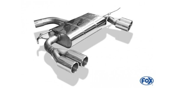 FOX Final Silencer exit 2x80 Typ 12 - Skoda Yeti 5L (FWD)