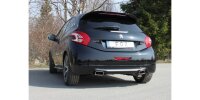 FOX final silencer exit right/left - 145x65 Typ 59 right/left - Peugeot 208 GTI