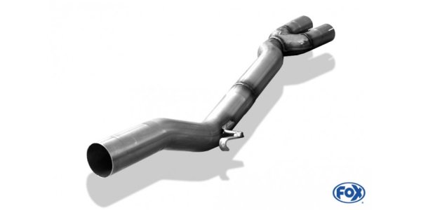 FOX front silencer replacement pipe Ø70mm - Audi S2 Typ 89 quattro