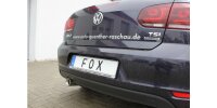 FOX Endschalldämpfer 1x90 Typ 13 - VW Golf 6 Cabrio