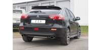 FOX Endschalldämpfer quer Ausgang rechts/links - 115x85 Typ 38 rechts/links - Mitsubishi Lancer CYO Stufenheck/Sportback Benzin