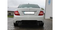 FOX final silencer right/left with Y-connector - 2x115x85 Typ 32 right/left - Mercedes C-Class 4-Cylinder 204 AMG-P./C63 Diff.