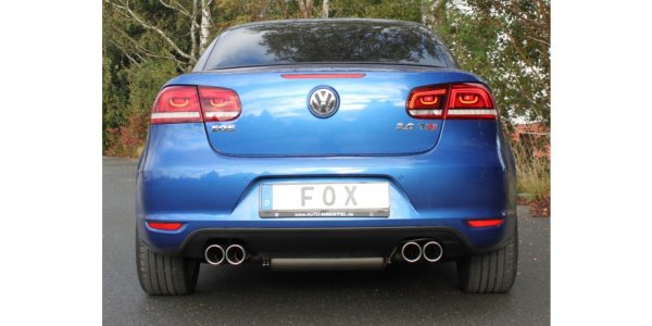 FOX final silencer right/left - 2x80 Typ 16 right/left - VW EOS 1F Facelift 1,4L