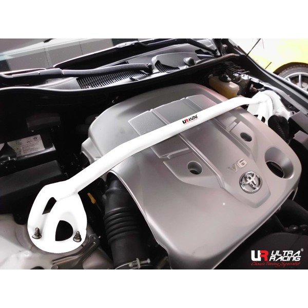 Ultra Racing Front Upper Strut Bar 2-Point - 09-16 Toyota Mark X (X130) 2.5 V6 (2WD) (for normal absorber)