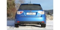 FOX Endschalldämpfer quer Ausgang rechts/links - 2x100 Typ 12 rechts/links - Subaru Impreza GRF 4x4 WRX