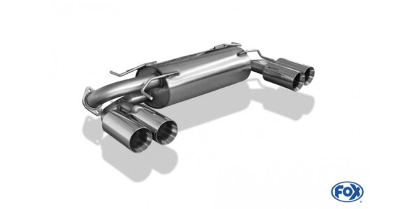 FOX Final Silencer across exit 2x100 Typ 24 - Subaru Impreza GRF 4x4 WRX