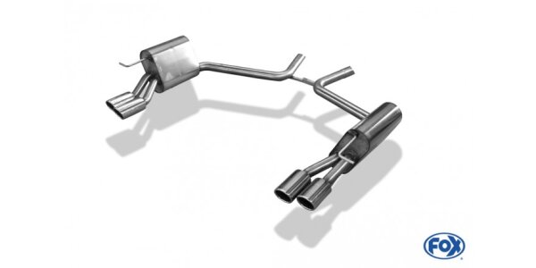 FOX Endschalldämpfer 2x76 Typ 13 - Mercedes E-Klasse S211 Kombi