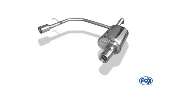 FOX Endschalldämpfer 1x100 Typ 13 - Toyota Corolla E12 Hatchback TS Kompressor