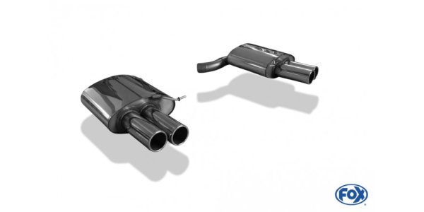 FOX final silencer right/left - 2x90 Typ 12 right/left - BMW F06/F12/F13 640i (with M-Package)