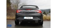 FOX final silencer across exit right/left - 145x65 Typ 59 right/left - Opel Cascada