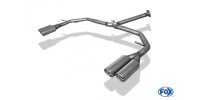 FOX Endrohrsystem passend auf original Mittelschalldämpfer 2x80 Typ 17 - Toyota RAV 4 IV