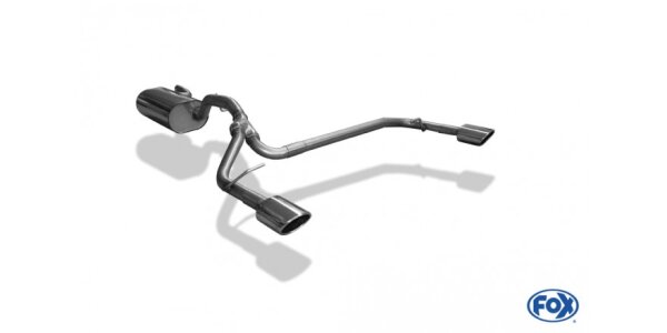 FOX Endschalldämpfer 106x71 Typ 32 - Ford Focus III Fließheck Diesel