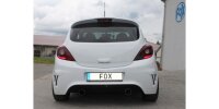 FOX final silencer exit right/left - 1x100 Typ 25 right/left - Opel Corsa D (NRE-Edition bumper)